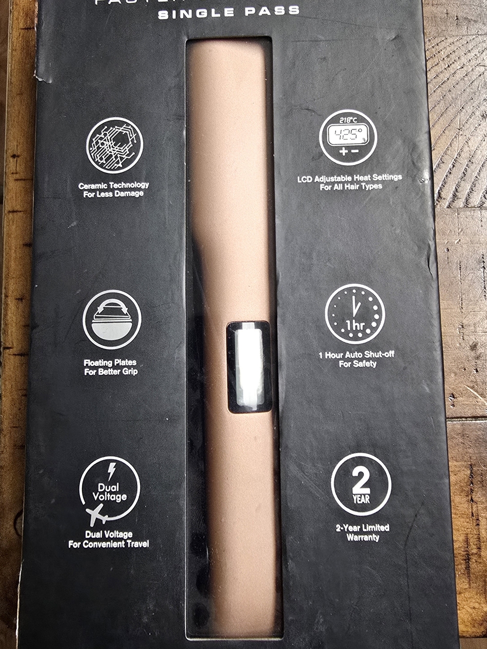 CHI Original 1.25 In. Rose Gold Single Pass Hair Straightener